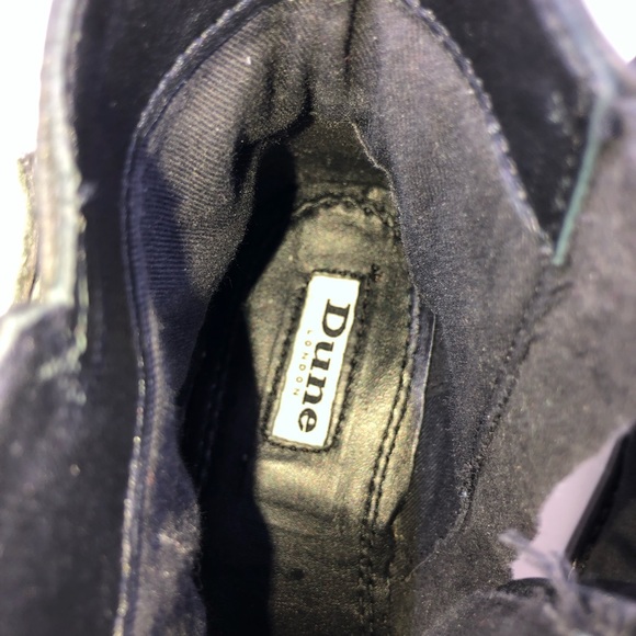 Dune Raffah Ankle Boot - Distressed Suede - Black - Barely Worn - Size 7 - Picture 4 of 5